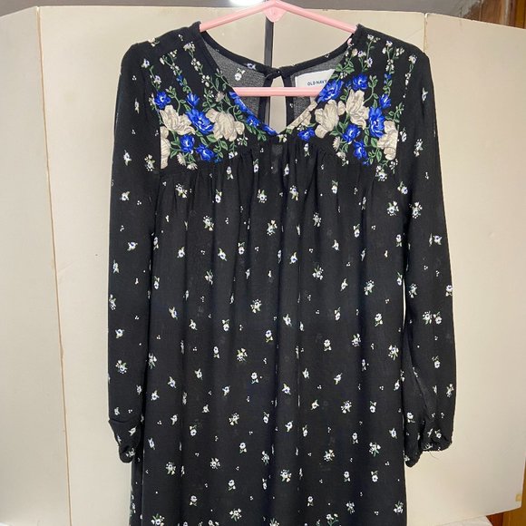 Old Navy Toddler Girl Navy Blue Dress size 5T - Picture 4 of 5